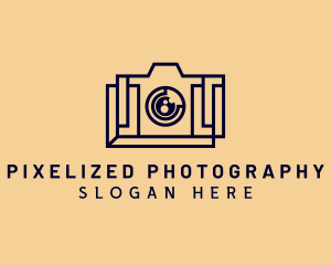 Digital Camera Photobooth logo design