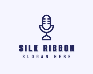 Studio Microphone Podcast logo design