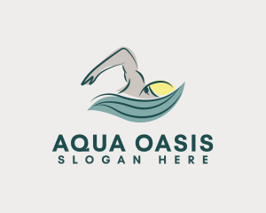 Professional Swimming Pool Trainer logo design