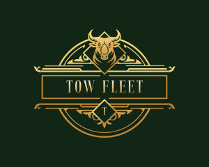 Luxury Bull Head logo design