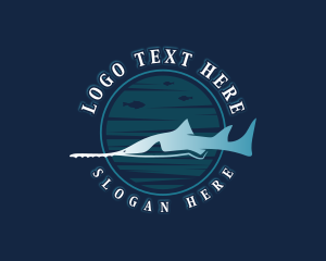 Sawfish Marine Wildlife Logo