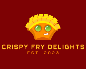 Hippie French Fries Sunglass logo design