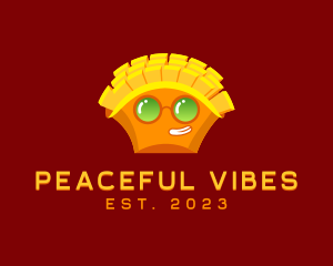 Hippie French Fries Sunglass logo design