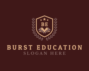 Book Shield Education logo design