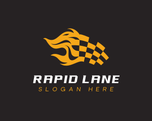 Flaming Flag Racetrack logo
