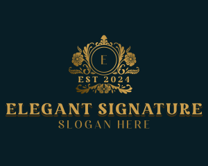 Luxury Wedding Event logo design