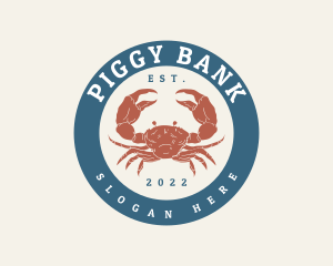 Crab Seafood Restaurant Logo