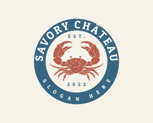 Crab Seafood Restaurant logo design