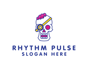 Modern Punk Skull logo
