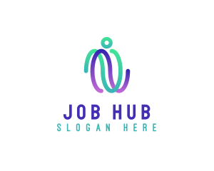 Human Recruitment Firm logo design