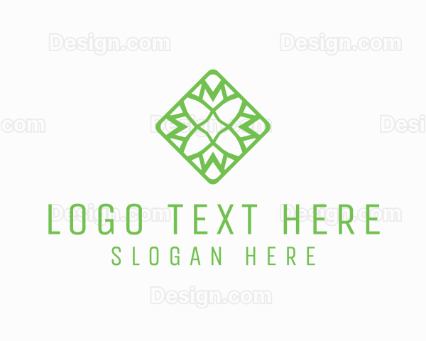 Organic Flower Tile Logo