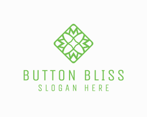 Organic Flower Tile logo design