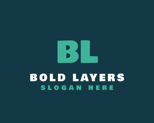 Bold Letter DJ logo design