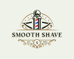 Groomer Barber Razor logo