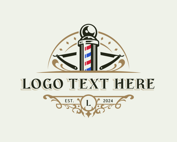 Straight Razor logo example 3