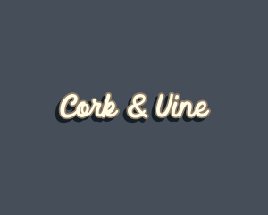 Retro Cursive Boutique logo design