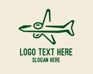 Simple Airplane Flight Logo