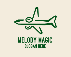 Simple Airplane Flight Logo