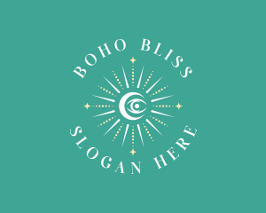 Cosmic Eye Boho logo design