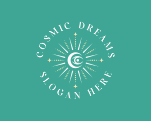 Cosmic Eye Boho logo design