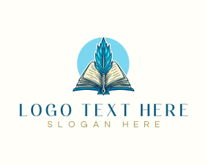 Book Pen Writing logo