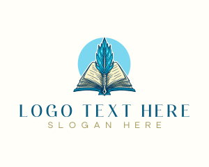 Book Pen Writing Logo