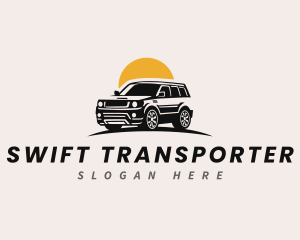 SUV Transport Car logo design