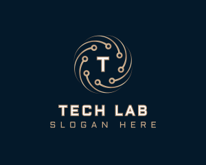 Tech Cyber Circuit logo design