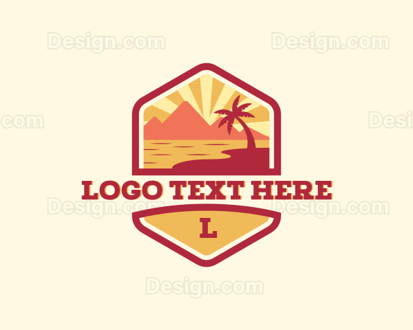 Summer Beach Coast Logo