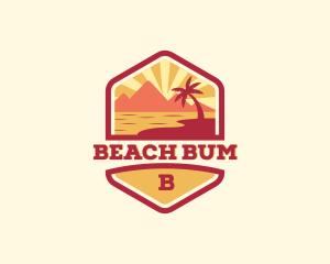 Summer Beach Coast logo design