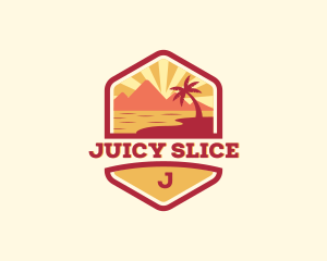 Summer Beach Coast logo design