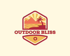 Summer Beach Coast logo design