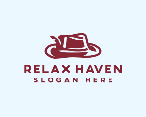 Feather Fedora Hat Logo