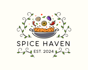 Spanish Paella Restaurant logo design