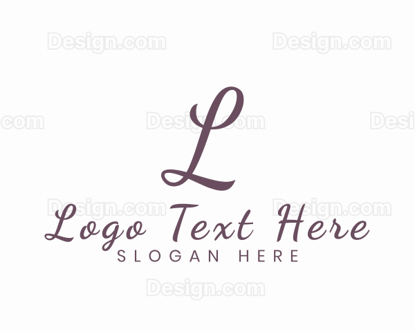 Cursive Script Business Logo