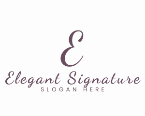 Cursive Script Business logo design