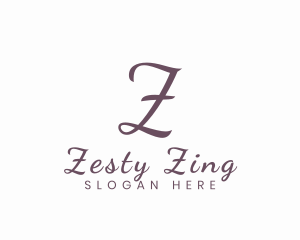 Cursive Script Business logo design