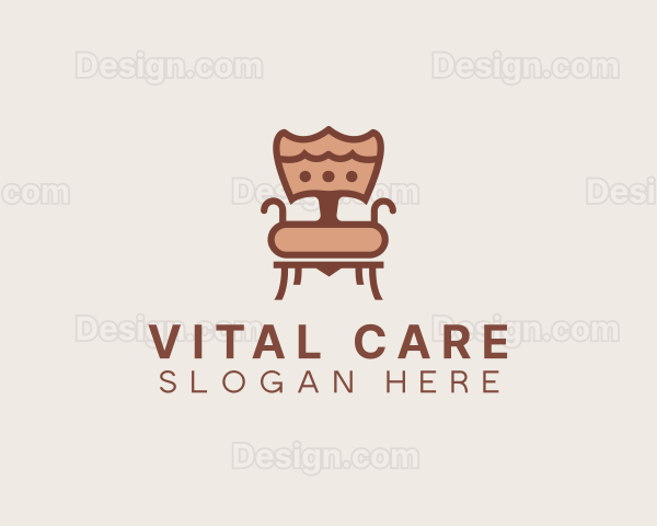 Armchair Furnishing Furniture Logo