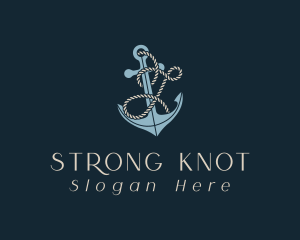 Sailor Anchor Rope Letter J logo