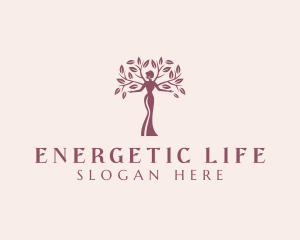 Wellness Yoga Woman logo design