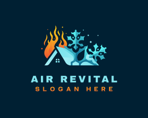 HVAC Air Conditioner Ventilation logo design