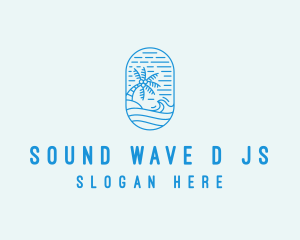 Wave Beach Resort Coast  logo design