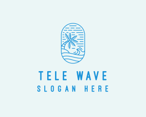 Wave Beach Resort Coast  logo design