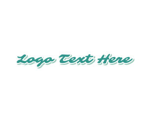 Teal Script Wordmark logo