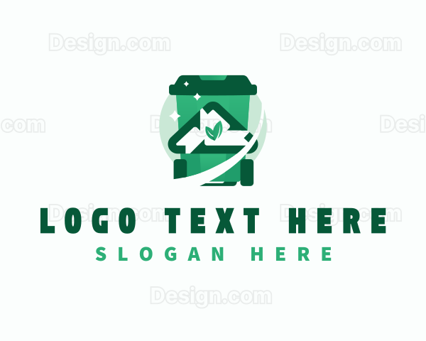 Garbage Bin Recycle Logo