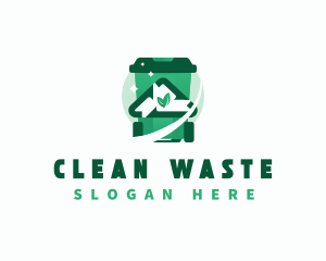 Garbage Bin Recycle logo design