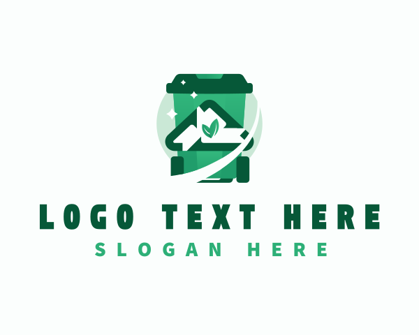 Trash Bin logo example 1