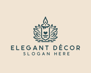 Scented Candle Home Decor  logo design