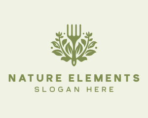 Gardening Fork Nature logo design