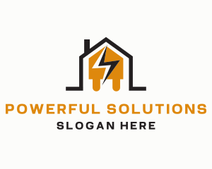 Power House Plug logo design